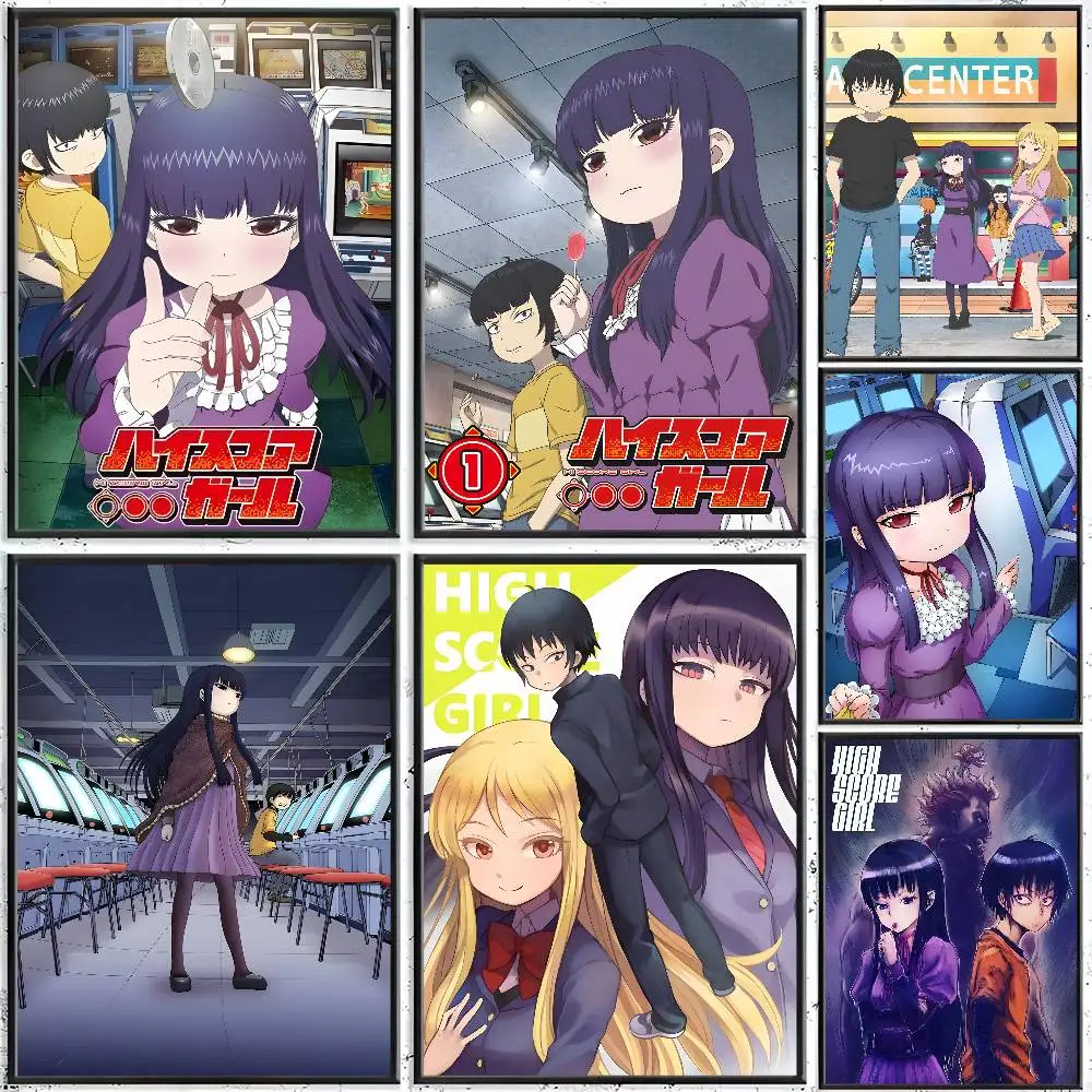 High Score Girl Poster Sticker Print Waterproof Wall Art For Living Room Bedroom Home Decor