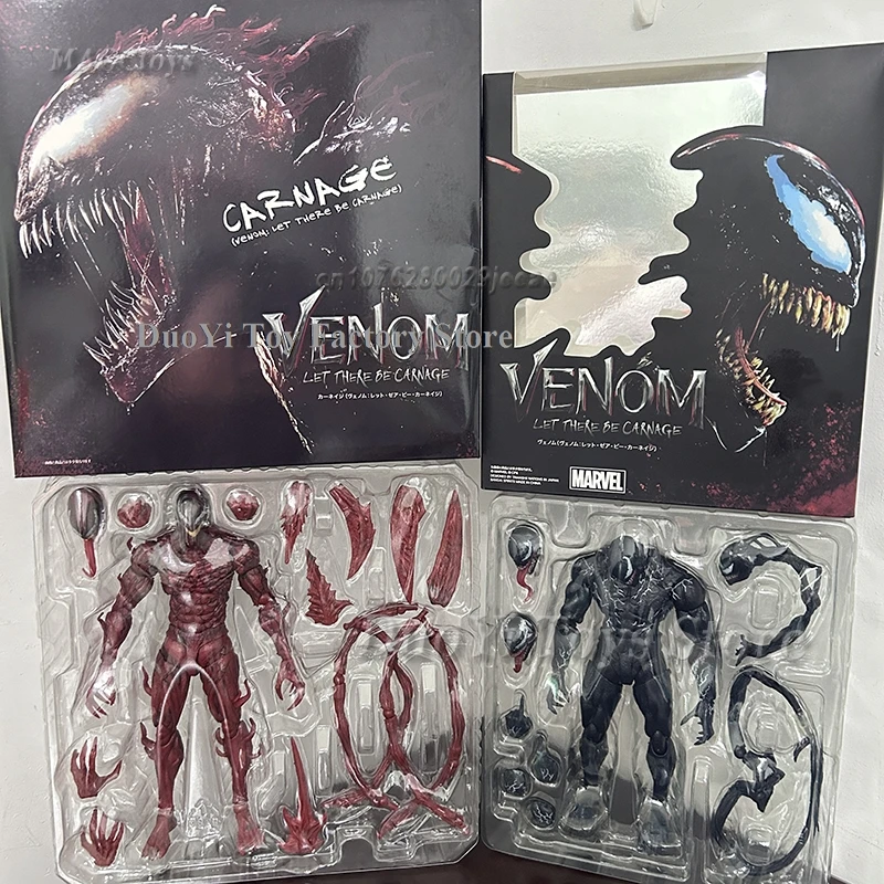 SHFiguarts Venom Red Venom Carnage Action Figure Shf Venom 2 Let There Be Carnage Anime Figure Model Toy Birthday Gifts For Kids