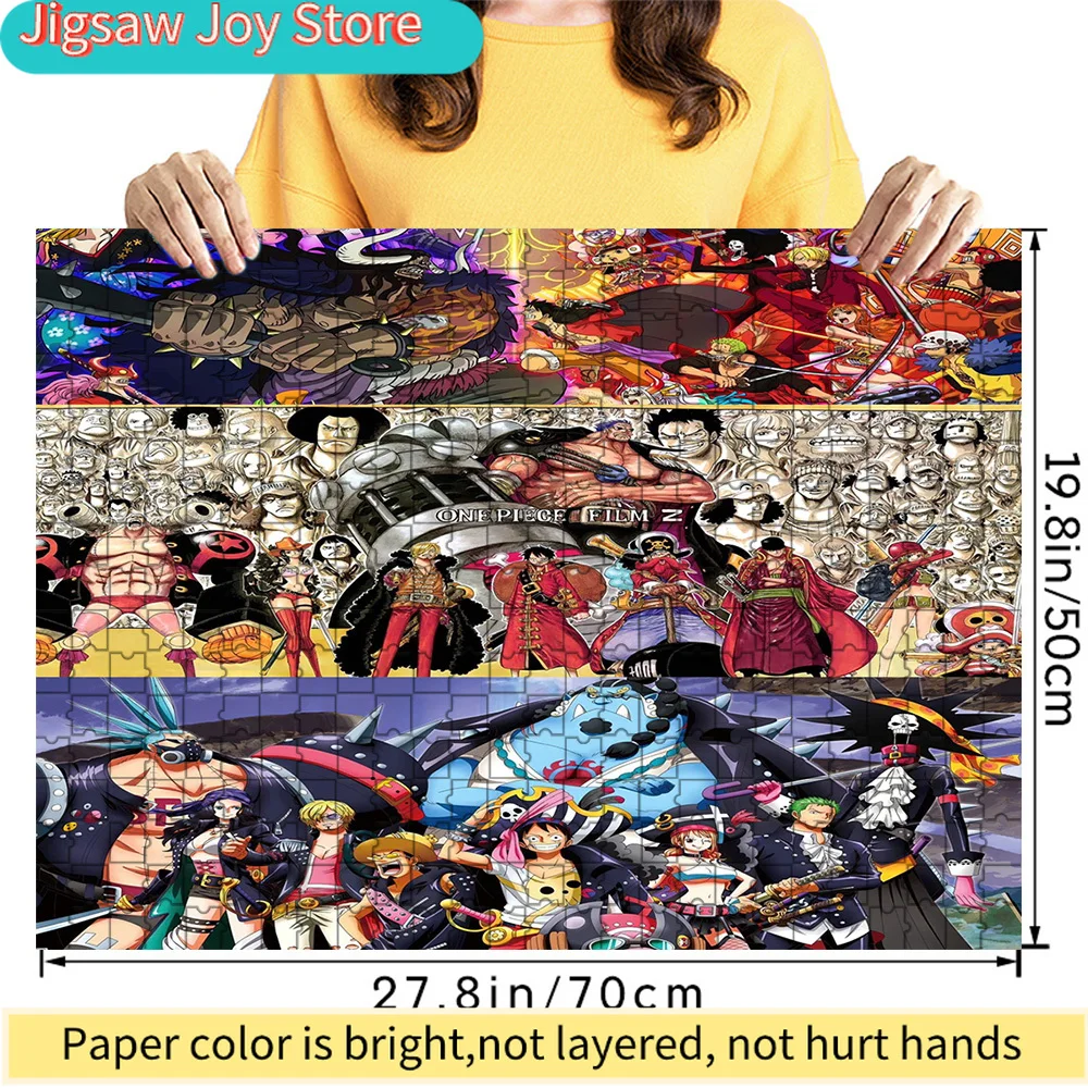 

Premium Paper Jigsaw Puzzle One Piece Film Z All Characters Collage Art High Quality Cardboard Puzzle Fun Family Leisure Game St