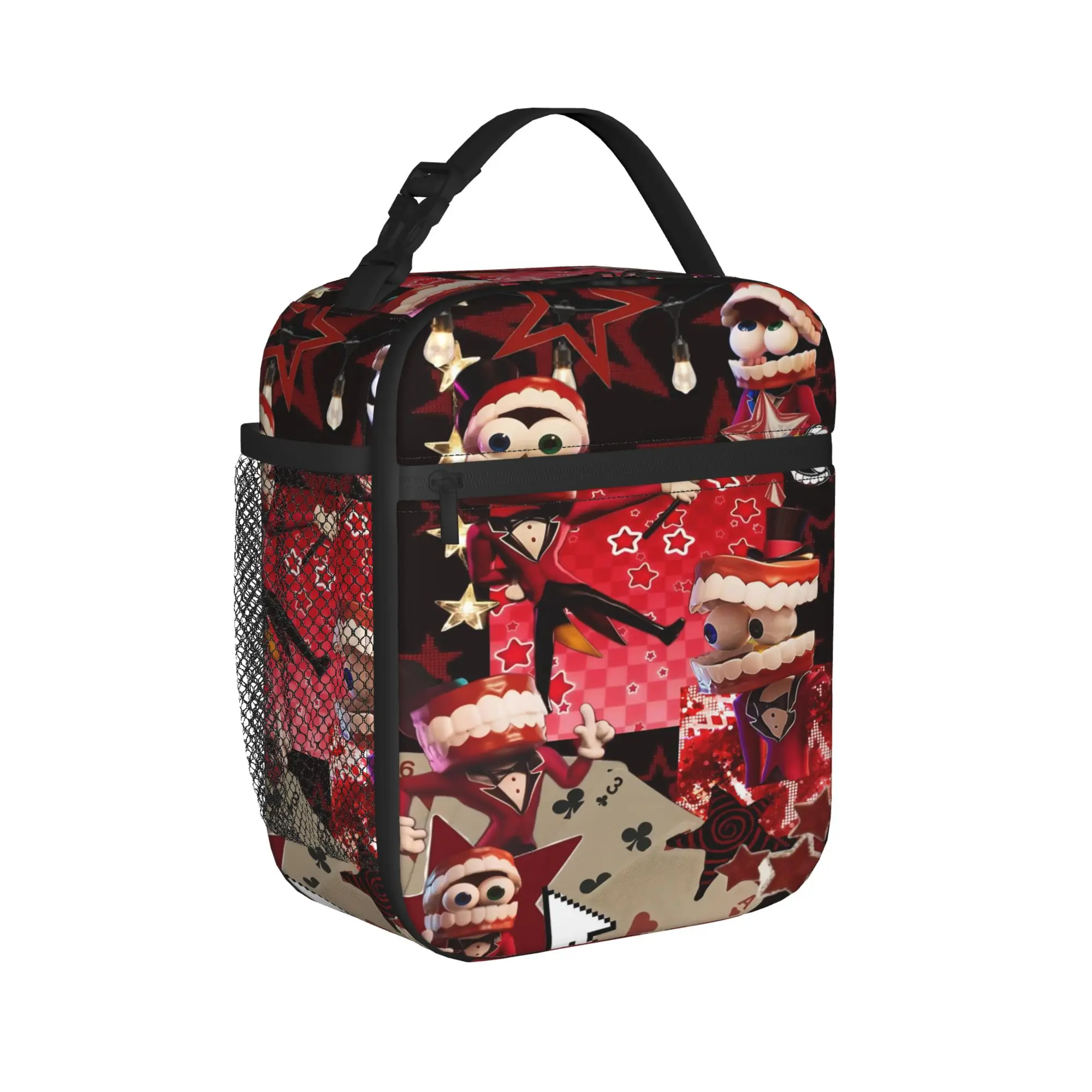 Caine Insulated Lunch Bags Cooler Bag Meal Container A-Amazings D-Digitals C-Circuse Lunch Box Tote Girl Boy Beach Travel
