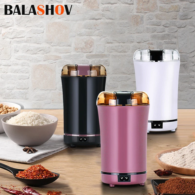 Electric Coffee Grinder Portable Cereal Nuts Beans Spices Grains Grinder Multifunctional Home Coffee Bean Grinding Machine