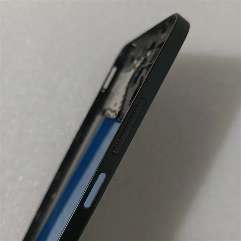 For Redmi 12 4G Full Housing Case Middle Frame +Battery Back Cover Rear Door With Camera Lens Repair Parts