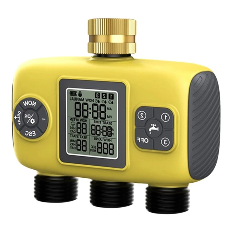 F-F Programmable Water Valve For Outdoor Garden Lawn Automatic Water Timer Irrigation Controller Smart Watering System