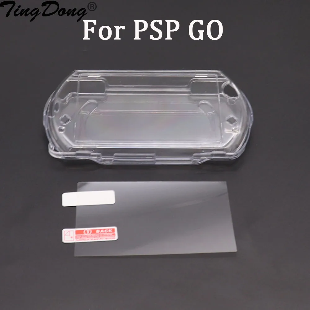 1/2/5 Uds funda rígida de cristal transparente Protector de piel para Sony PSP Go carcasa dura transparente para accesorios PSP Go