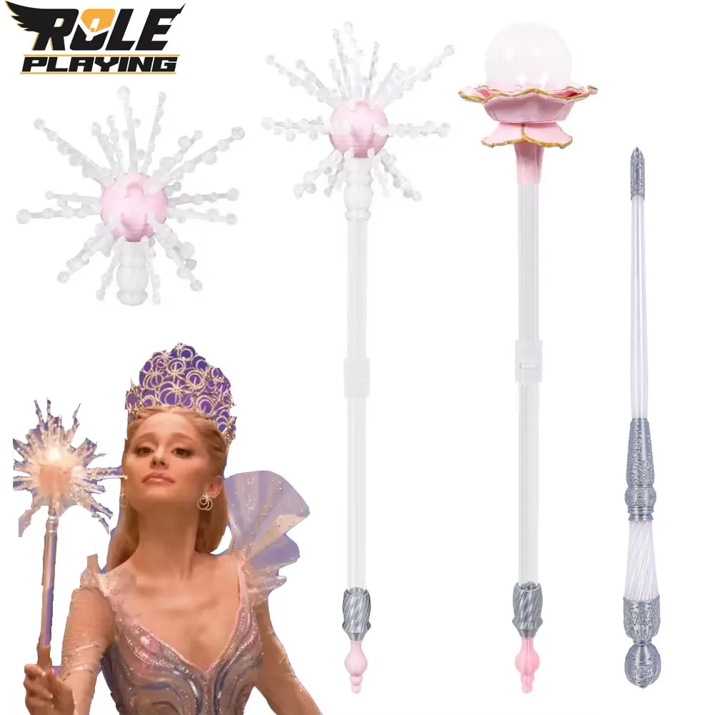 

2 вида стилей Glinda, волшебная палочка для косплея, злая палочка из фильма для хороших костюмов, аксессуары для женщин, фэнтезийный реквизит, Хэллоуин, карнавал