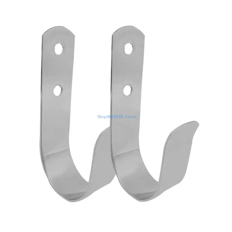 T3LF Rustproof Marine Boat J Shaped Hook Wall Mount Hanger for Boats Campers and Garages with Smooth Surfaces