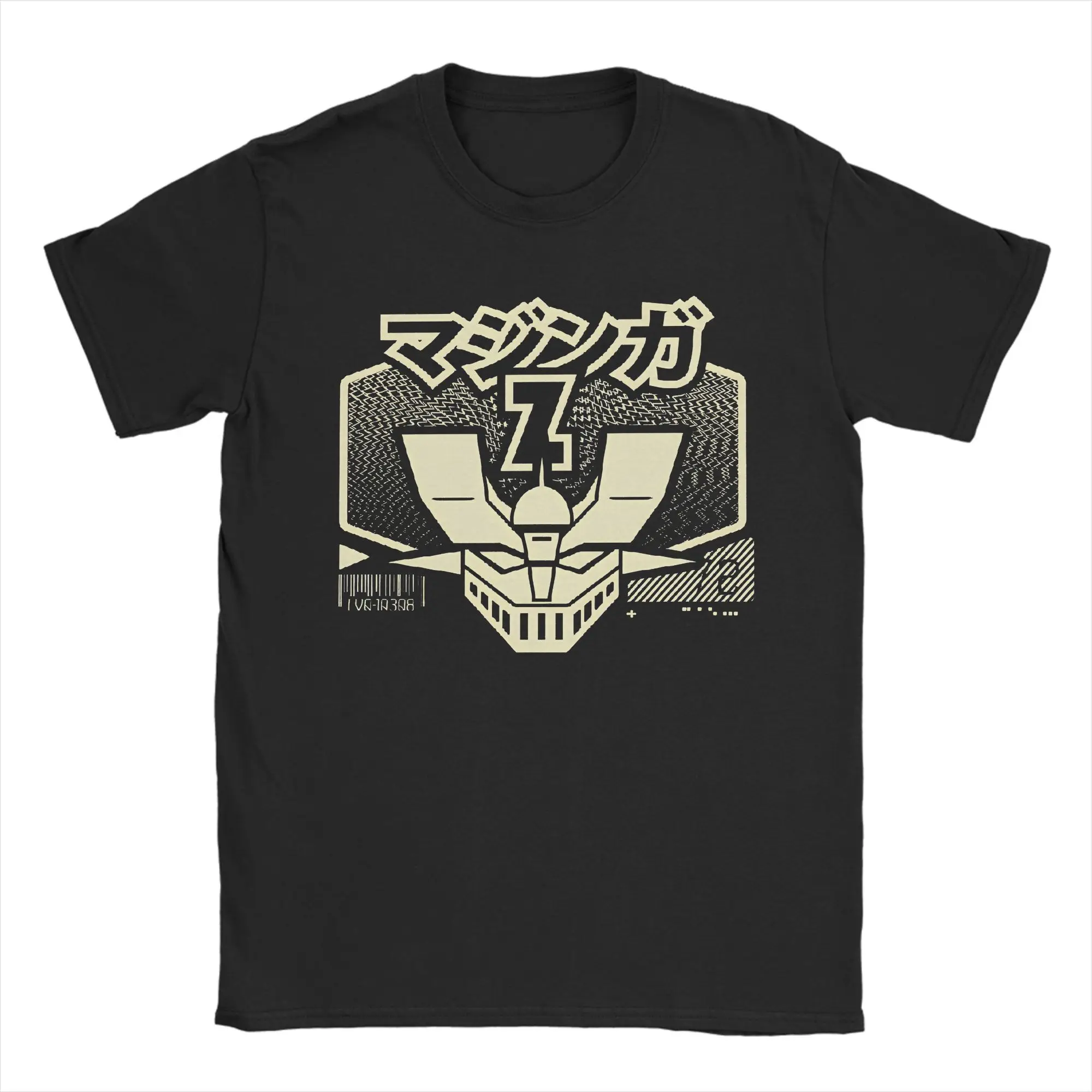 

MazingerZ T Shirts for Men 100% Cotton Awesome T-Shirt O Neck Anime Robo Tees Short Sleeve Clothing Gift Idea