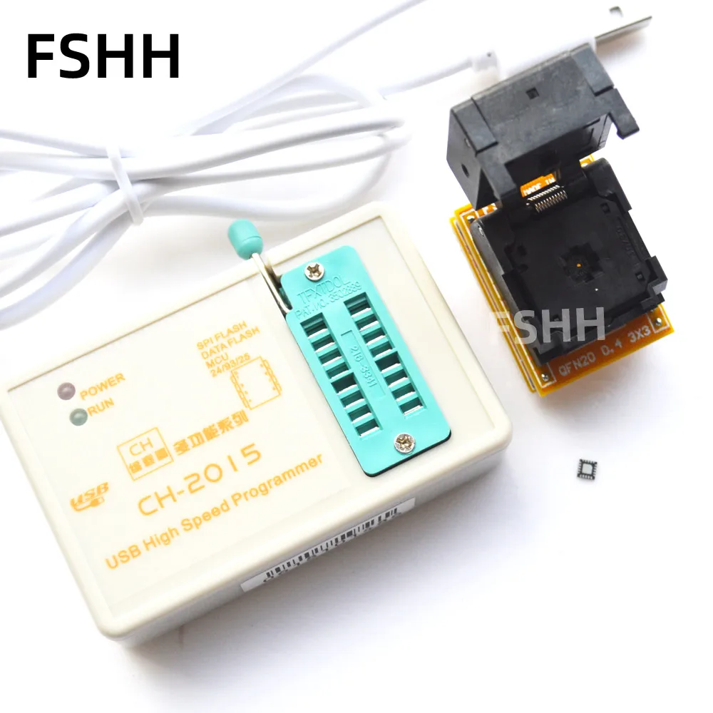 

Программатор CH2015 + адаптер QFN20 к DIP8 для ATtiny24/tiny25/tiny44/tiny45/tiny84/tiny85 AVR чип USB высокоскоростной программатор