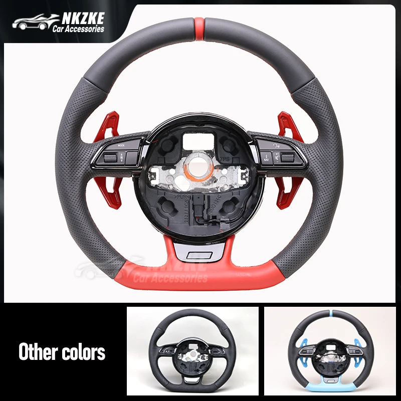 Suitable For Audi A3, A4, Sq5, A6, Q7 Steering Wheel, Equipped With Multifunctional Buttons And Shift Paddles, Car Accessories