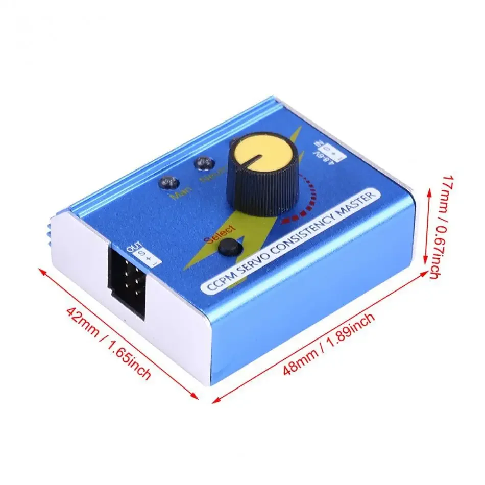 Metal Case Multi-function 3CH ESC Servo Tester Digital Analog CCPM Servo Tester Centering Tool