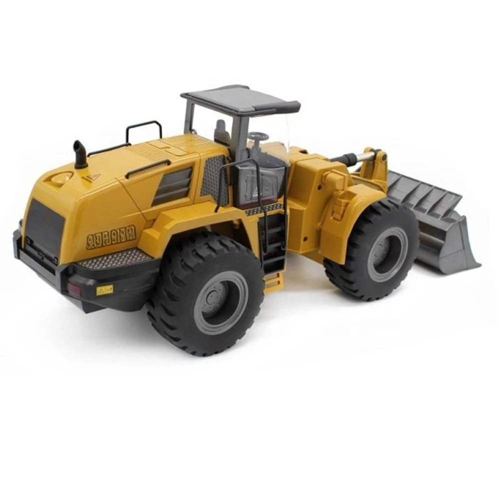 1583 v4 2.4g 1/14 10ch alloy metal wheel loader model die-casting parts remote control construction car remote control bulldozer
