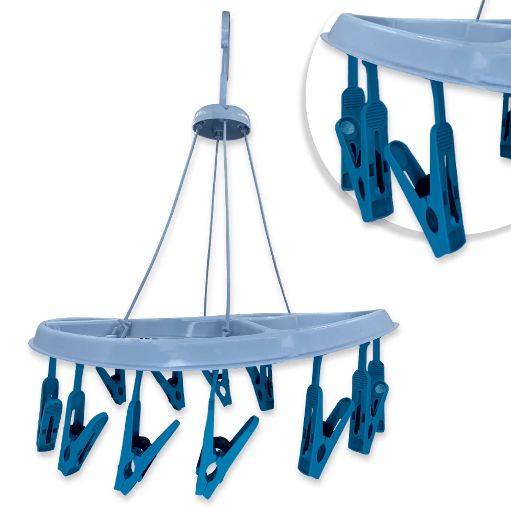 Have practicality and efficiency in drying your underwear with our Round Clothesline. With capacity for 12 prended