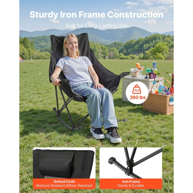 Rocking Camping Chair Portable - Outdoor Camping Rocker recension och pris