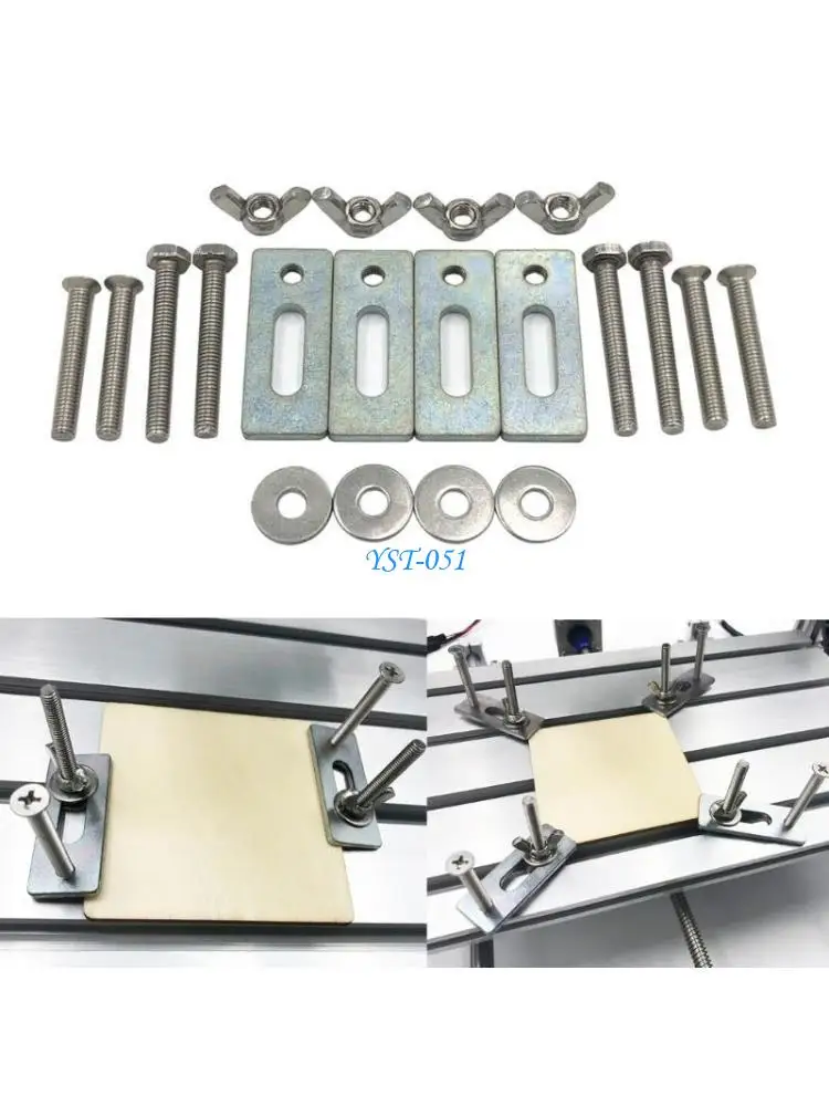 

E15A Milling Engraving Machine Part Pressure Plate Clamp Fixture Plate T-slot