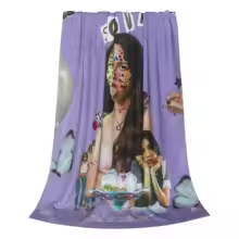 Discover Olivia Vampire Rodrigos Sour Throw Blanket