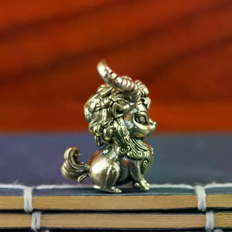 Ornament Copper Retro Mini Warcraft Sheep Demon Figure Home Decoration Accessories Sheep Head Desktop Decor