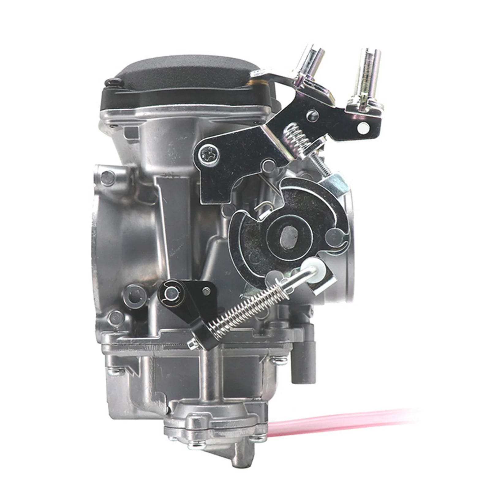 Motorcycle Carburetor Silver Alloy 40mm CV40 Replacement Carburetor Kit with Filter Fuel Line for Harley XL883 XLH1200
