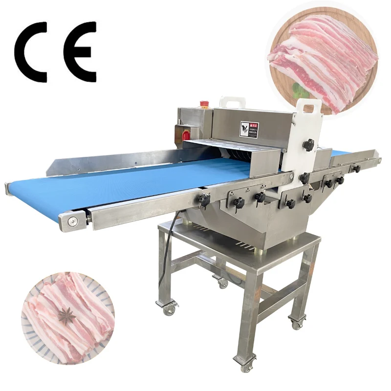 Automatic Meat Cutting Machine Braised Pork Belly Slicing Machine Fresh Meat Slicing Shredded Diced Machine ﻿