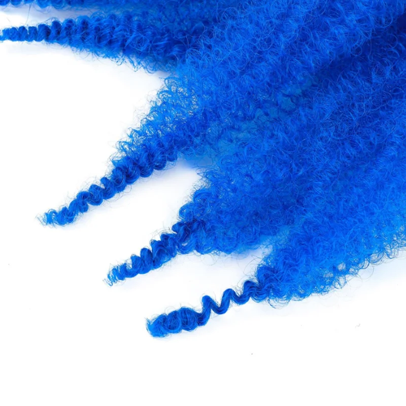 Włosy Afro Twist 24 cale, 3 paczki, sprężyste włosy syntetyczne Afro Twist, wstępnie wydęte włosy Spring Twist, wstępnie rozciągnięte włosy do owijania.