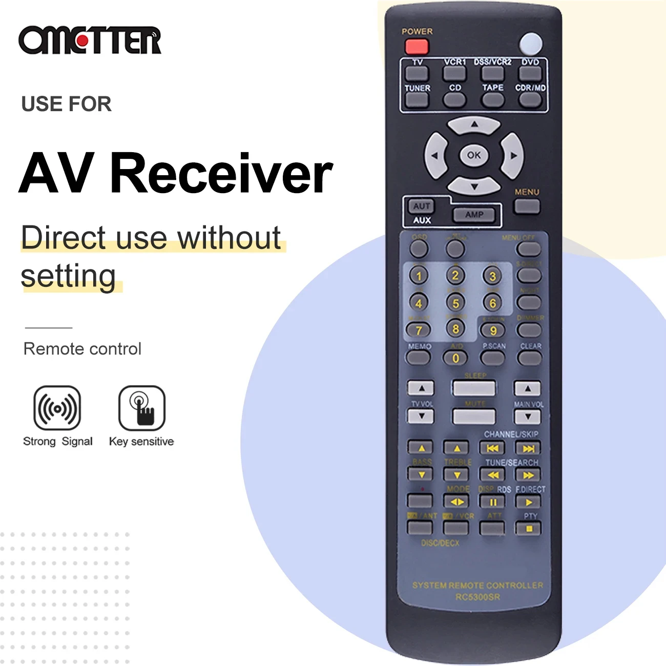 Nuovo RC5300SR Origina per ricevitore AV Marantz telecomando SR4200 SR4300 SR4400 SR4600 SR5500 RC5200SR RC5400SR RC5600SR SR6200