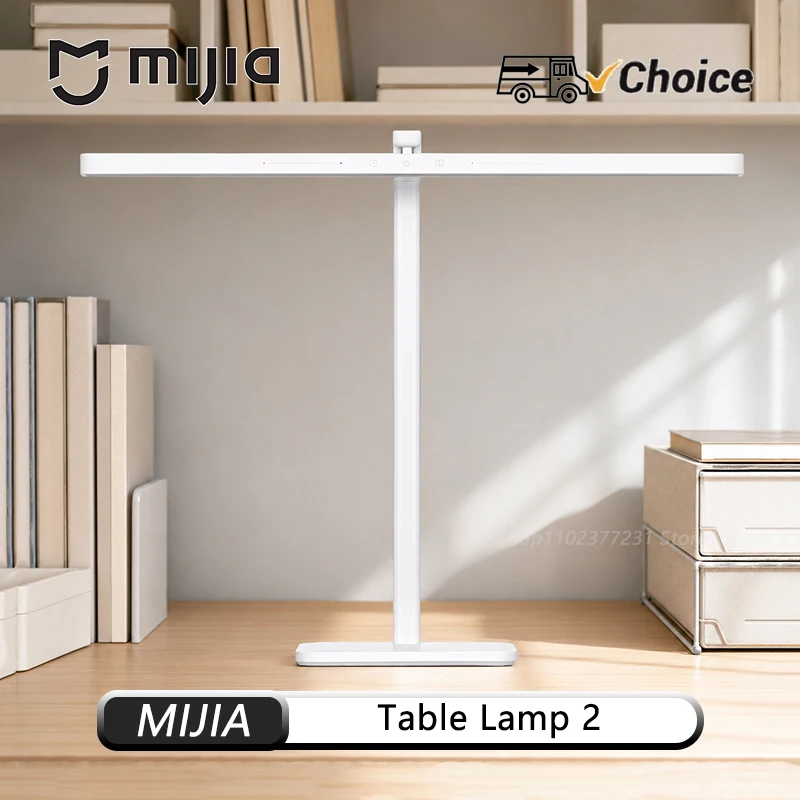 NEW MIJIA Desk Lamp 2 LED Desk Light 60cm Long Lamp Holder HyperOS Connect Adjustable Light Mode Bedroom Reading Lamp CN