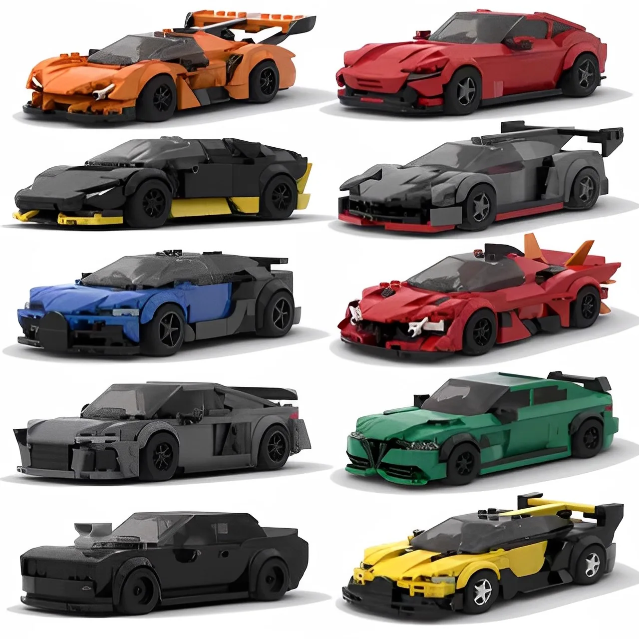 

2025 Hot Moc Speed City Car Champion Racer Classic Supercar Building Blocks Racing Car Super Technic Creative Garage DIY Set