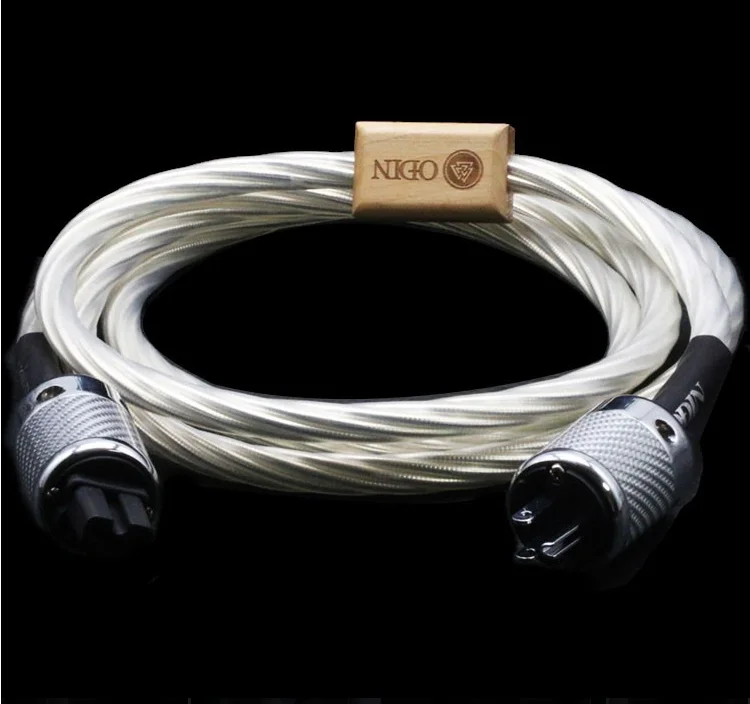 Nordost odin power cord  7N silver plated Supreme Reference Power Cable with Carbon fiber EU/US power plug