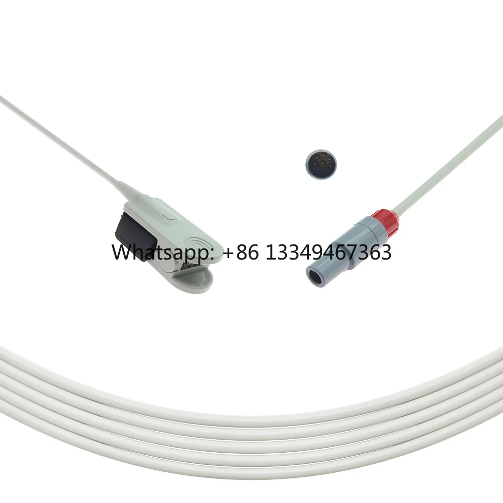 High Quality Reusable Adult Finger Clip Compatible Comen C60 8 Pin Connector Medical Consumables