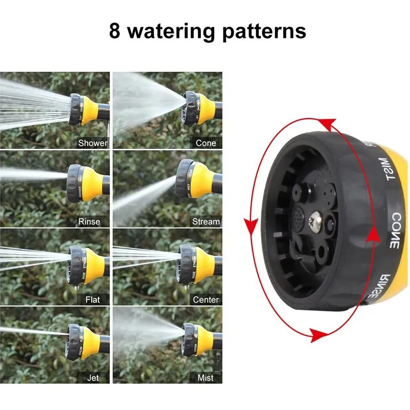 Arden Watering Jet Sprayer with Foam Container - Multifunctional Adjustable Hose Nozzle for Fertilizing & Washing