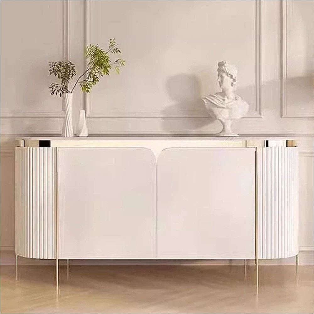 Italian Entrance Cabinet  Simple Luxury Shoe Cabinet Living Room Rock Plate Sideboard Decorative Cabinet Zapatero Home Furniture