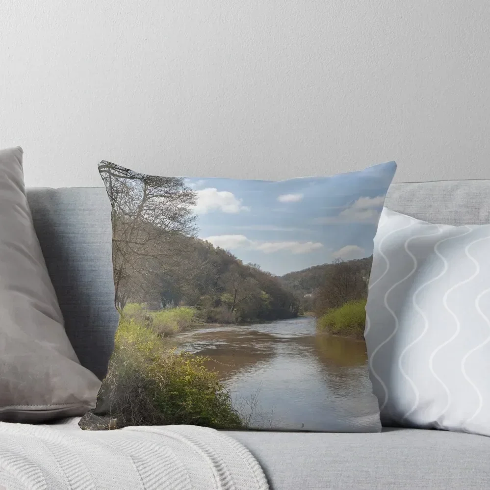 

River Wye at Redbrook Throw Pillow Plaid Sofa Christmas Pillows Couch Pillows Cushions For Sofa pillow