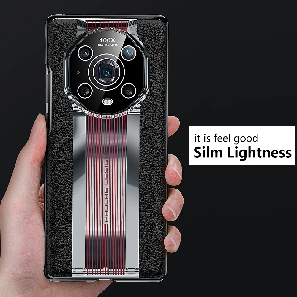 Genuine Leather Phone Case For Huawei Honor Magic 4 Pro Cowhide Crocodile texture Original Cover Magic4 Luxury plating Hard Capa