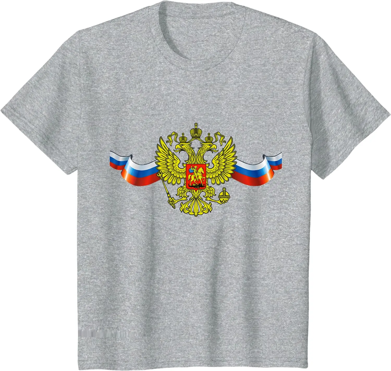 Russian Shield and Flag Men T-Shirt Short Sleeve Casual Cotton O-Neck Summer Mens T Shirts