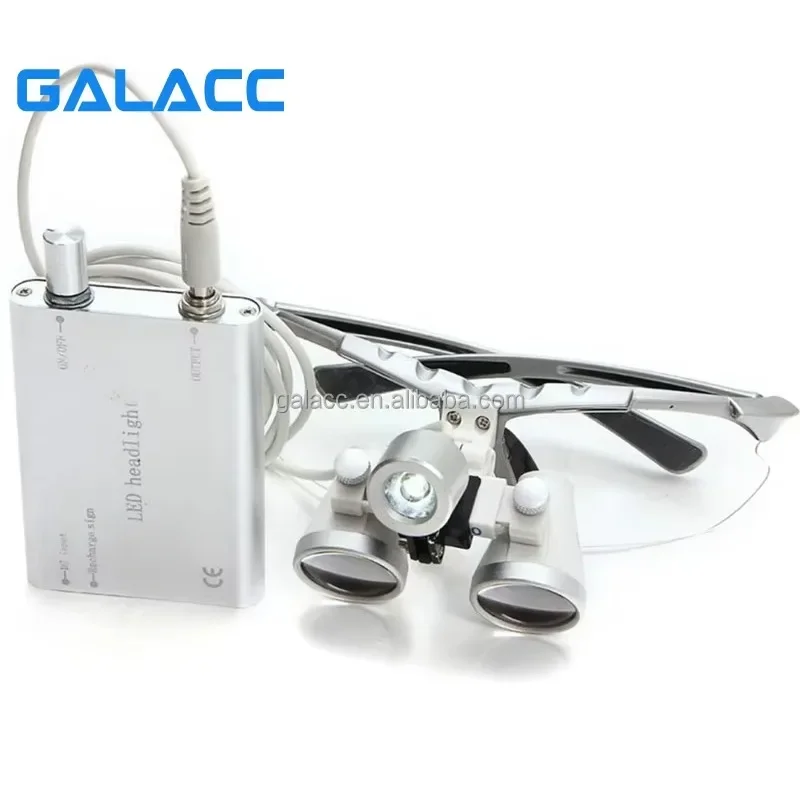 3.5x Magnification Binocular Dental Loupes With Led Head-light