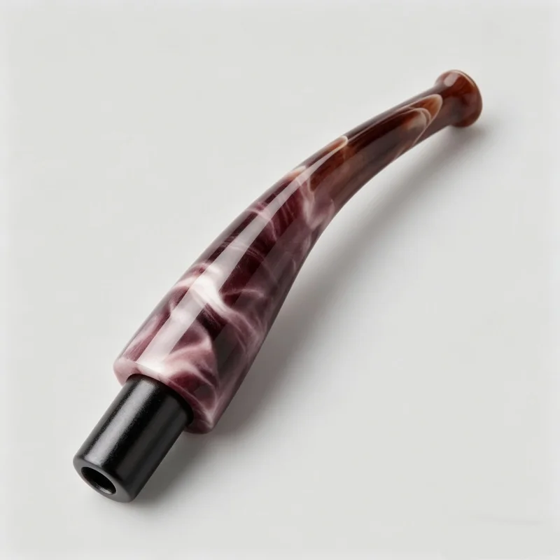 9MM 3MM Filter Pipe Holder Curved Bite Mouth Bucket Handle Acrylic Tobacco Pipe Mouthpiece Accessories