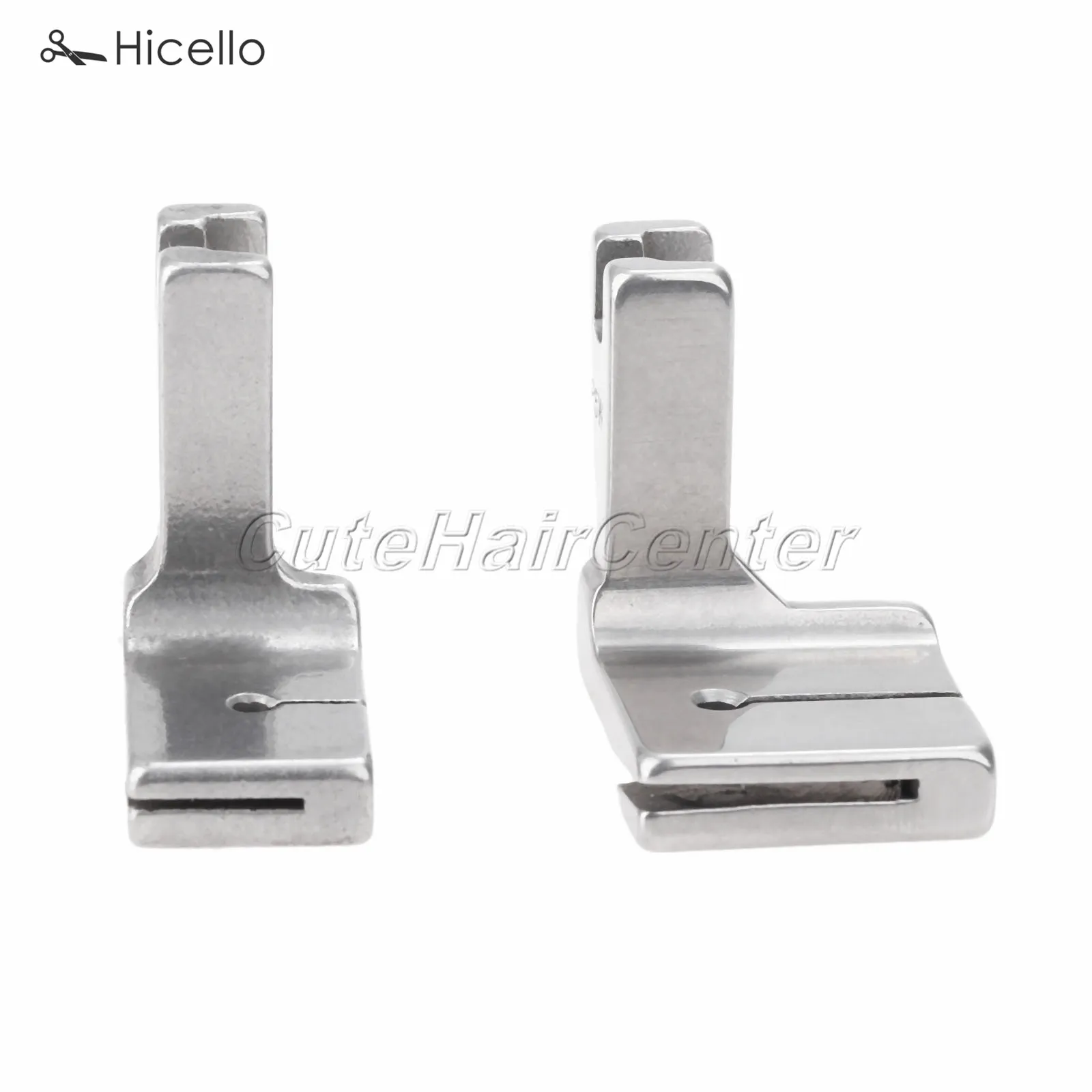 2PCS/set P5+P5W Industrial Flatcar Sewing Machine Wrinkled Foot Steel Presser Wide/Regular Gathering Folding Accessory Hicello