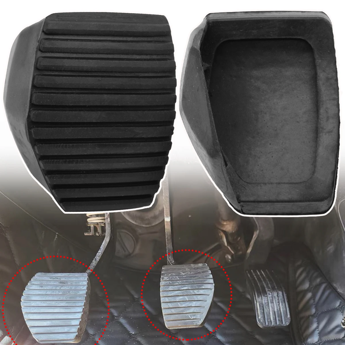Cubierta de almohadilla de Pedal de goma para pie de freno de embrague 213026 45041 para Peugeot Partner 2008 - 2013 2014 2015 2016 2017 2018 Citroen Berlingo