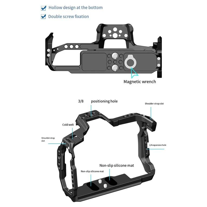 

Camera Frame For BMPCC 6Kpro Cage Metal All-Inclusive Camera Expansion Accessories Camera Shooting Protection Kit