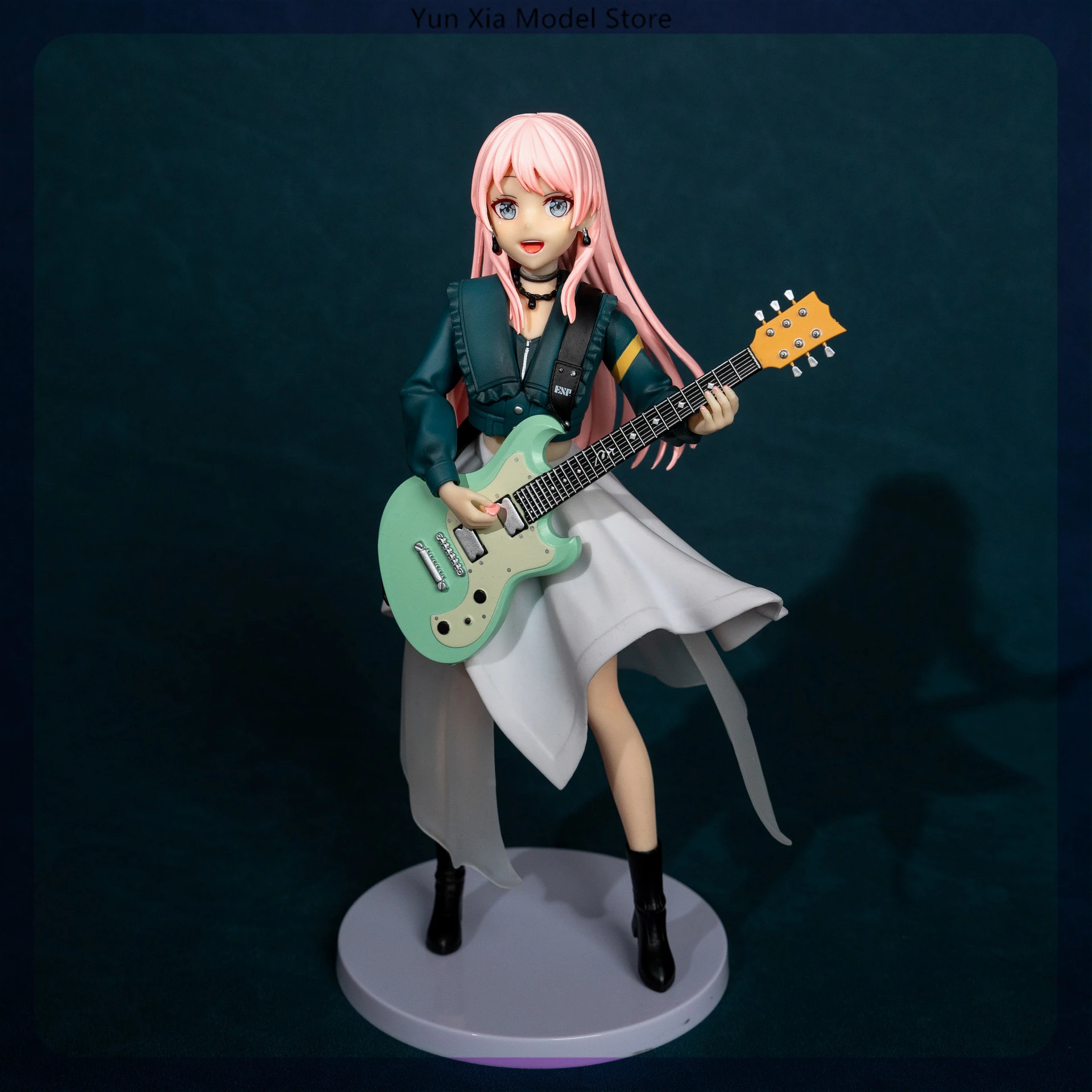 23cm Bang Dream! It'S Mygo!!!!! Anon Chihaya Guitarist Anime Girl Figure Model Statue Collection Desktop Decoration Ornament Toy