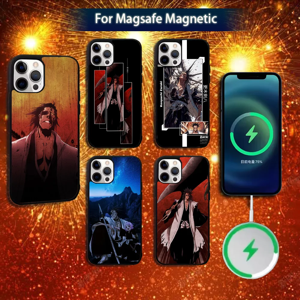 

Bleach Z-Zaraki K-Kenpachi Phone Case For iPhone 16e,16,15,14,13,12,11,Plus,Pro,Max,Mini Magsafe Magnetic Wireless Charging