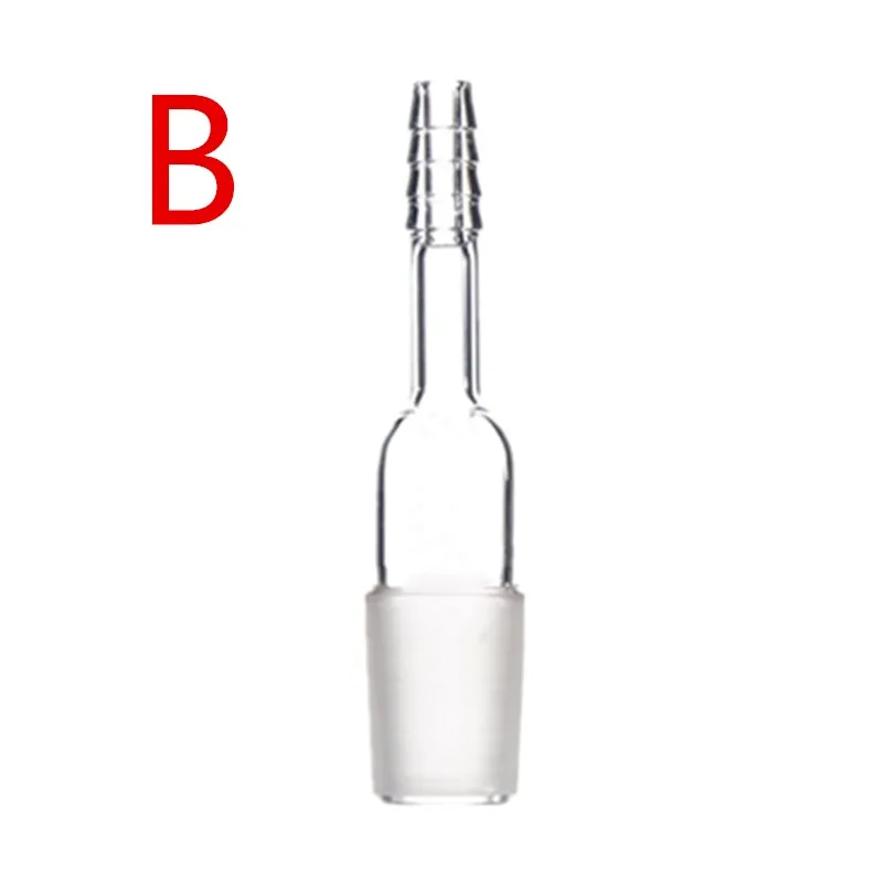 1pcs 14/19/24/29 glass bent Adapter /mouth/Stopper exhaust connection lab glassware Outer diameter 10mm Inner hole 4mm