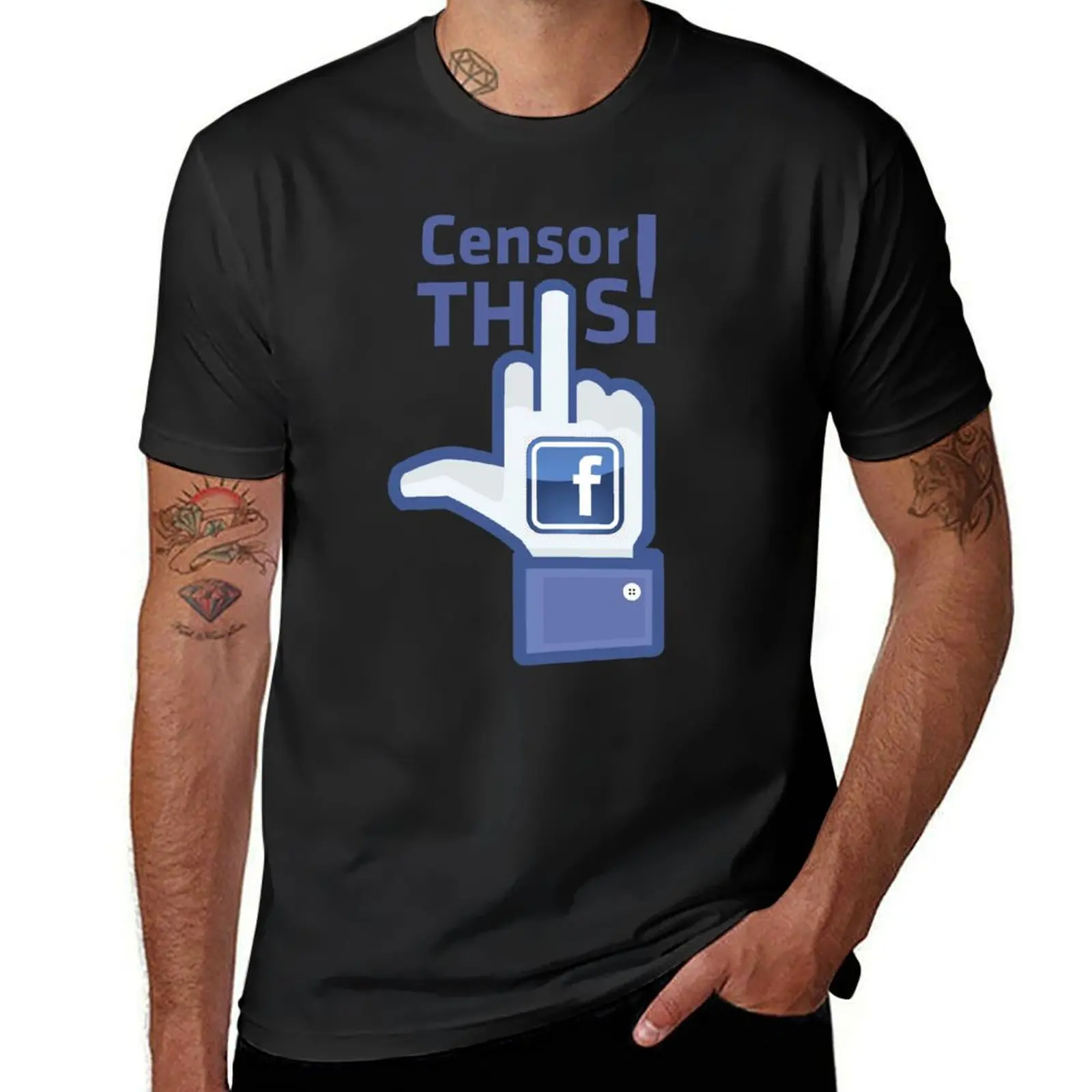 

Censor this, Facebook. T-Shirt baggy shirts Personalized t-shirt shirts graphic shirts graphic tee workout for men