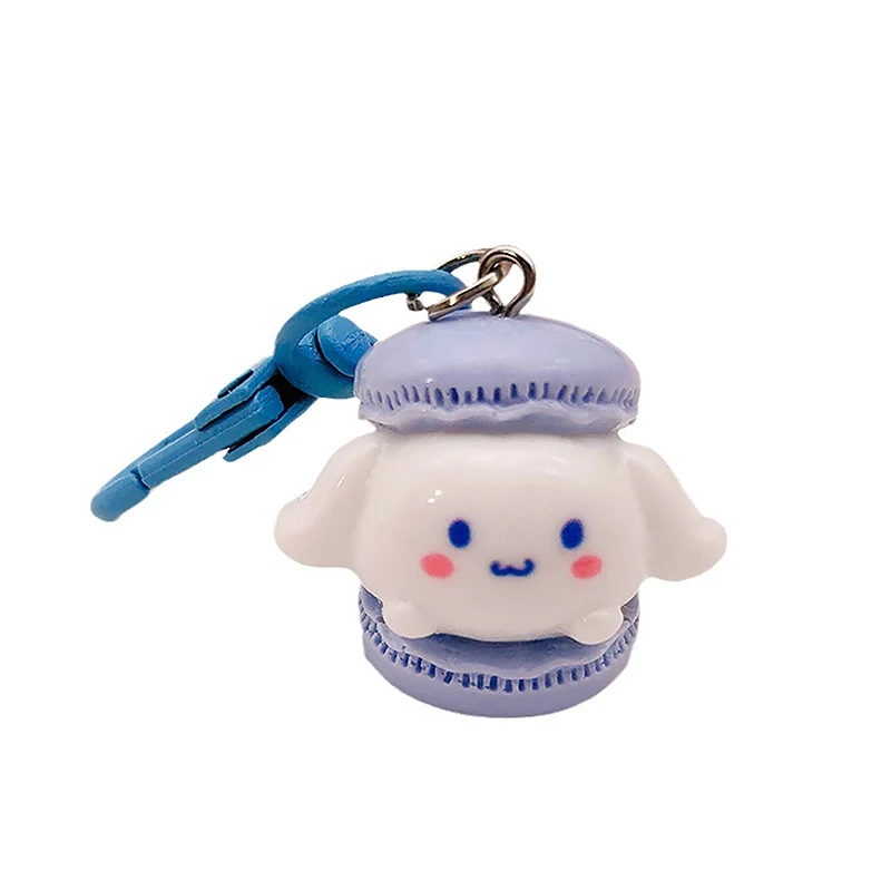 Schattige Hamburger Sanrio Macaron Sleutelhanger Mijn Melodie Cinnamoroll Lief Meisje Hart Student Hanger Ins Vriendinnen Cadeau Hanger