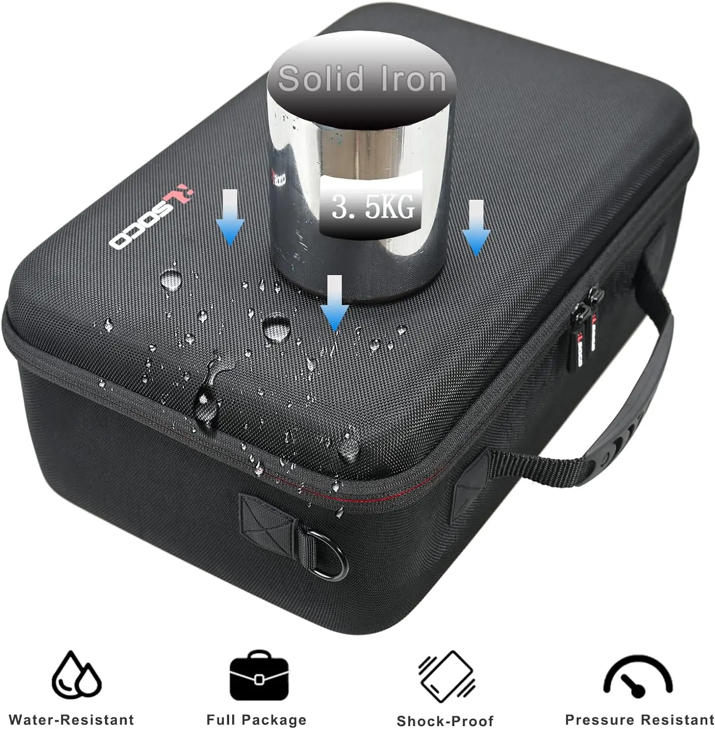 Imagem -04 - Estojo Rígido para Apple Mac Studio m2 m1 Max Ultra Laptop Case à Prova de Choque Resistente à Água Shell Protetor