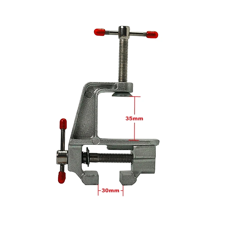 CNC Router Clamp Aluminum Miniature Small Jewelers Hobby Clamp Hand Tools On Table Bench Vise Mini Tool Vice Muliti-Funcational