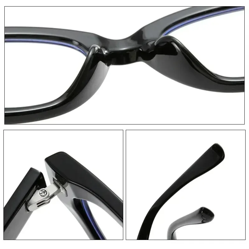 EYORA Vintage Cat Eye Reading Glasses Women Anti Blue Ray Myopia Eyewear Photochromic Progressive Prescription Optical Glasses