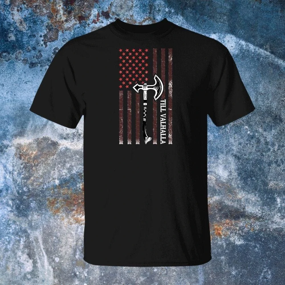 The Bullshit Stops When The Hammer Drops Nordic Mythology Viking Brand T-Shirt Cotton Graphic Tee Men Women Summer Streetwear