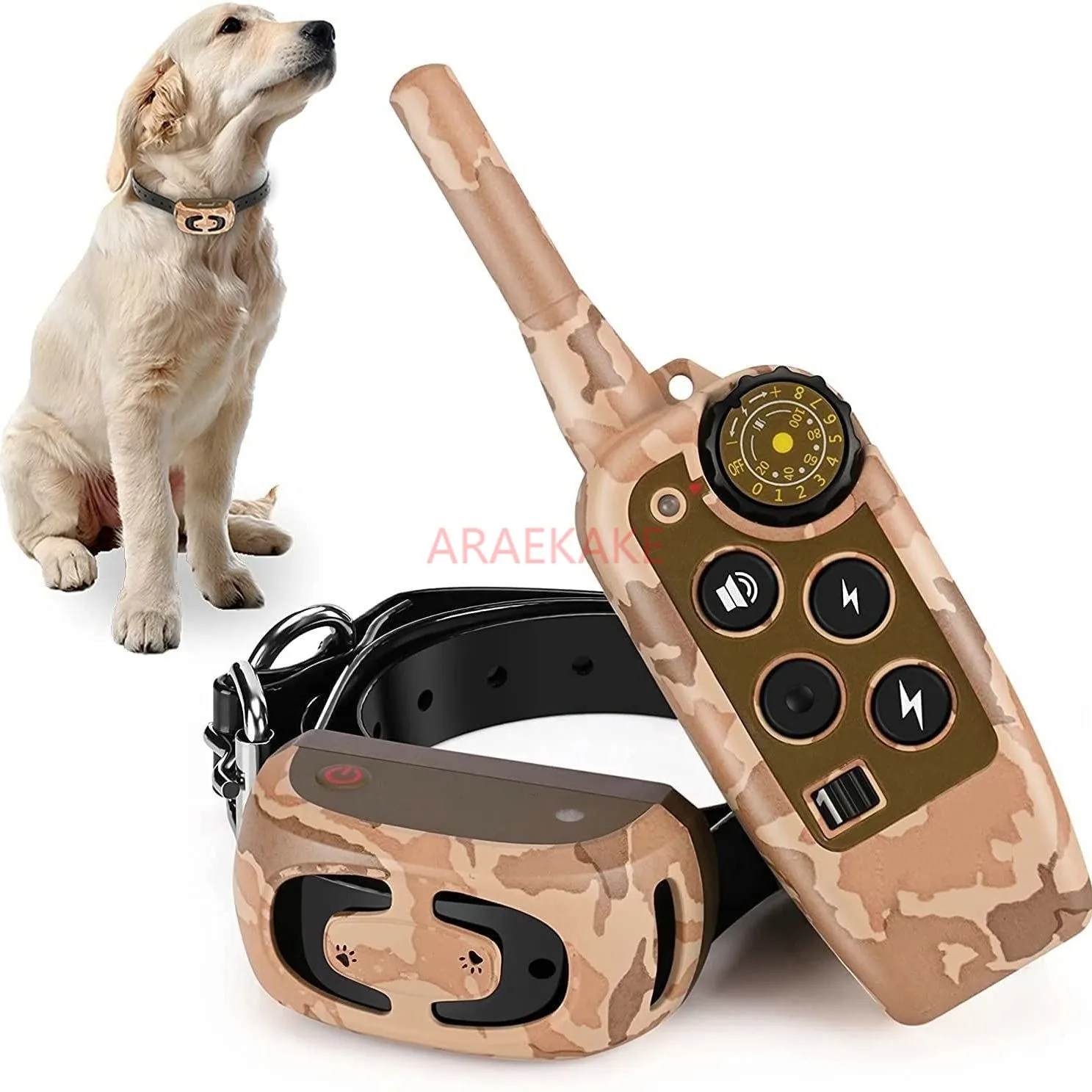 Dog trainer, remote control dog trainer, bark stop device, electric neck ring, large, medium, and small dogs