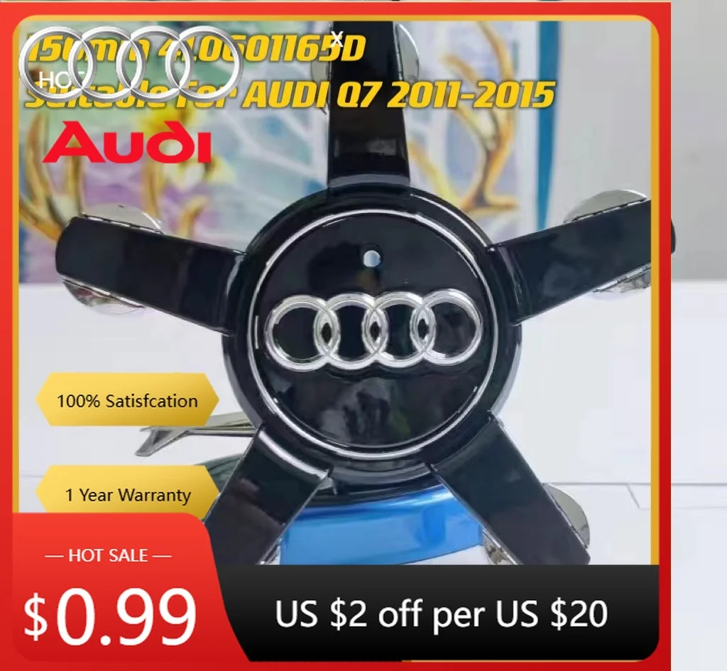 

Hub Caps Hot For Audi 4pcs 150mm Car Styling AUDI Wheel Center Cap Hub Covers Badge for AUDI Q7 2011-2015 Auto Accessories