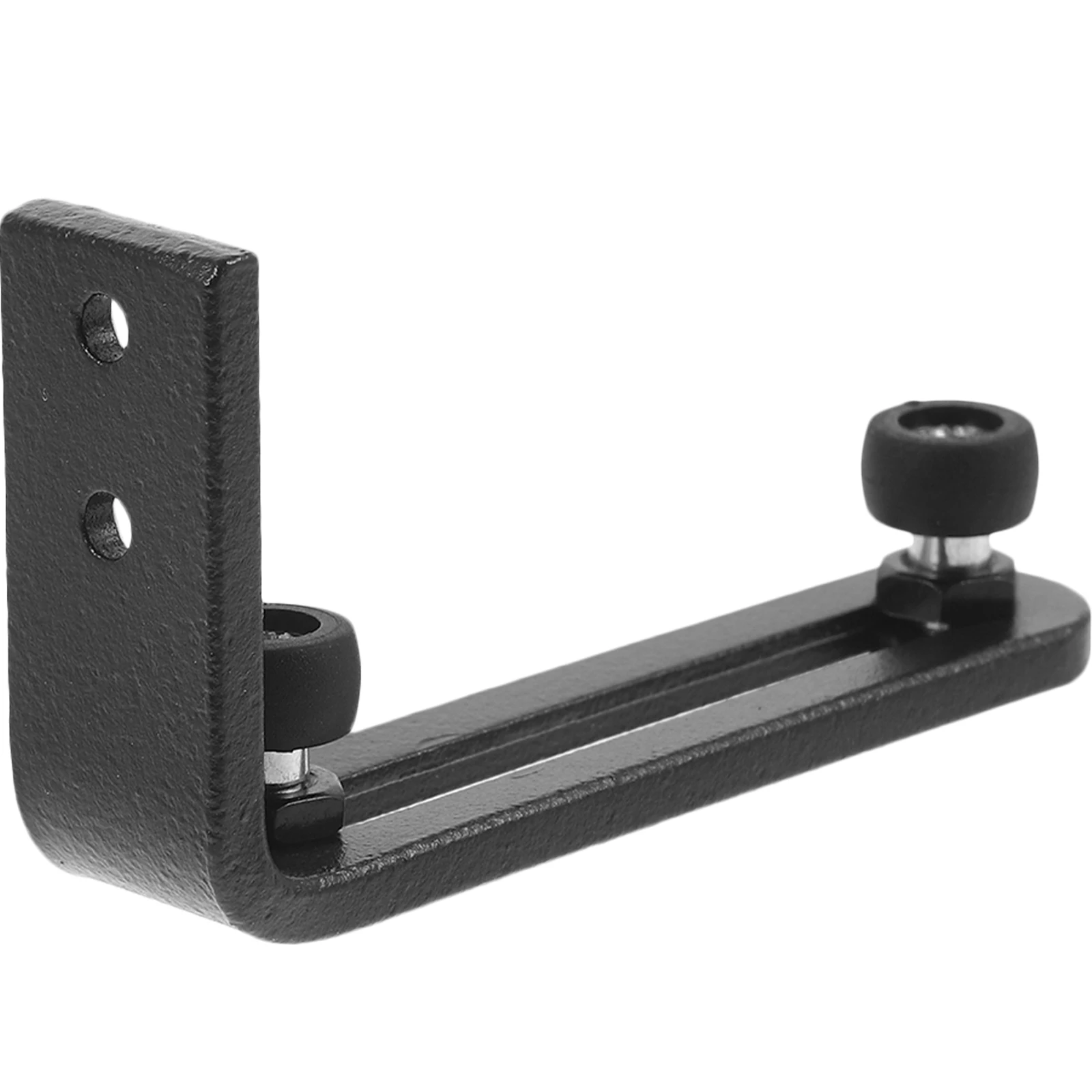 

Barn Swing Stop 2 Wheel Floor Guide Silver Carbon Steel Sliding Hardware Smooth Operation Anti Swing Rubber Stoppers Door